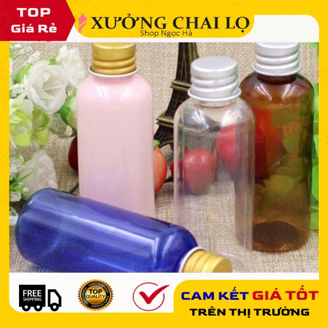 Chai Chiết Mĩ Phẩm ❤ GIÁ RẺ NHẤT ❤ Chai nhựa pet nắp vặn nhôm 100ml,50ml,30ml,20ml đựng mỹ phẩm, dược phẩm .