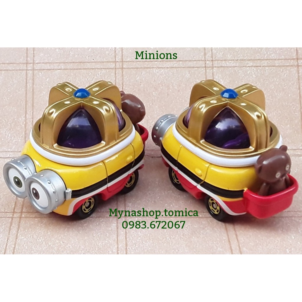 Xe mô hình tĩnh tomica disney - Minions vương miện.