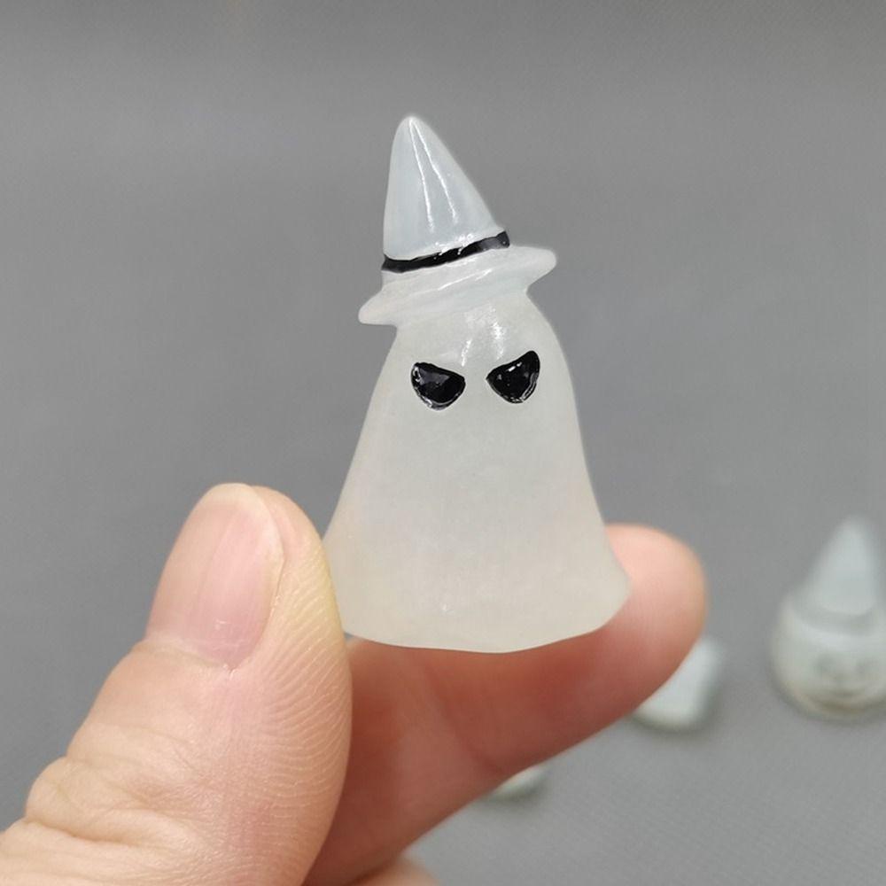 Mô Hình Ma Phát Sáng Trong Bóng Tối Mini Bằng Nhựa Resin Chất Lượng Cao Trang Trí Halloween