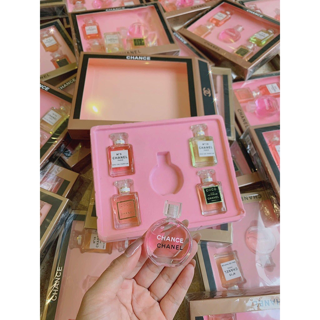 SET 5 CHAI NƯỚC HOA CHA.NEL MINI | Thế Giới Skin Care