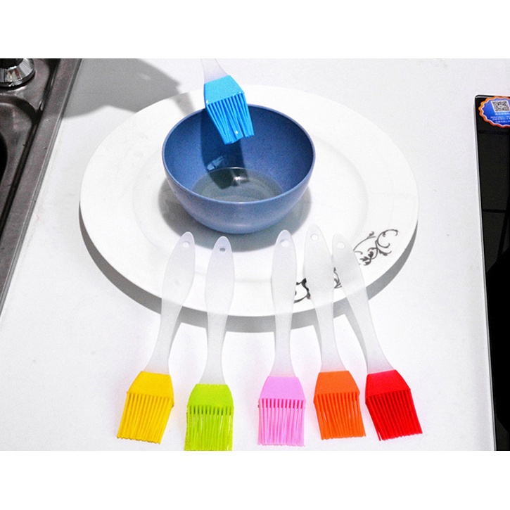 Chổi Quét Đa năng Quét Dầu Ăn, Đồ Nướng, Mặt Bánh Bằng Silicon Cán Trong Chịu Nhiệt