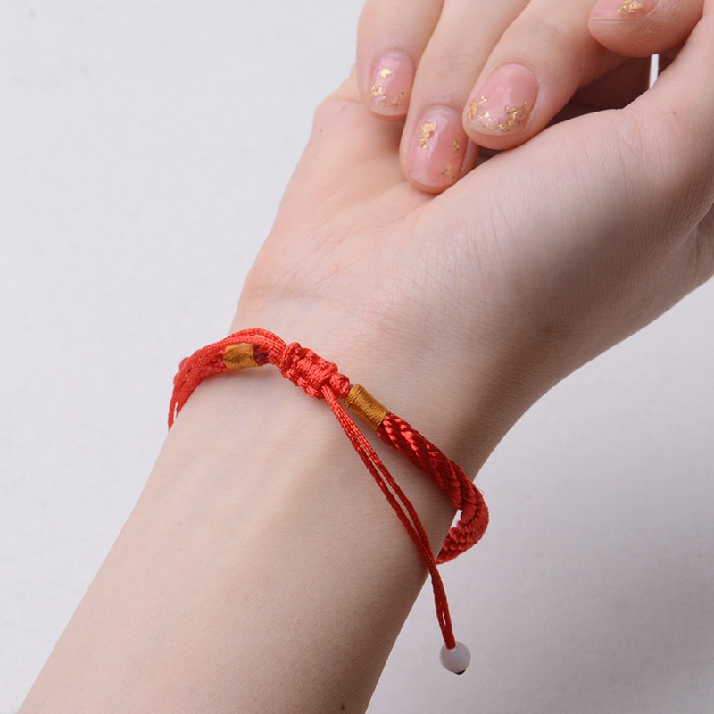 Vòng Tay Dây Bện Màu Đỏ May Mắn Cho Cặp Đôi