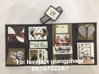 Thiệp ảnh handmade gập 4
