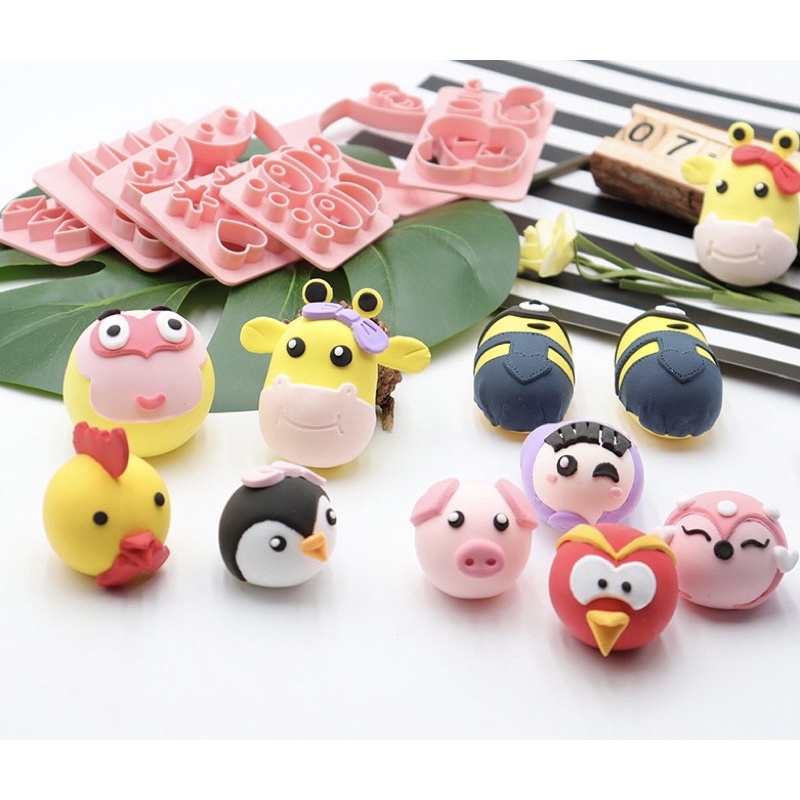 Khuôn cắt tạo hình thú cho bánh bao nhiều hình