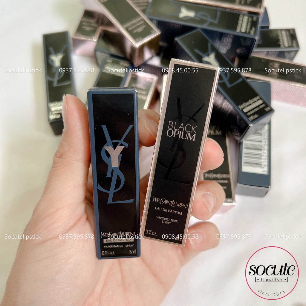 Set nước hoa Y.S.L Y EDP và Black Opium EDP 3mlx2