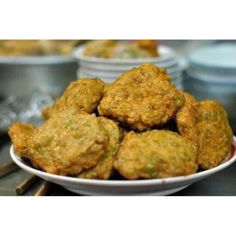 Chả cốm Hà Nội 500gr ❤️HÀ NỘI NOWSHIP❤️chả cốm đóng khay hút chân không. Rã đông chiên lửa vừa vàng đều