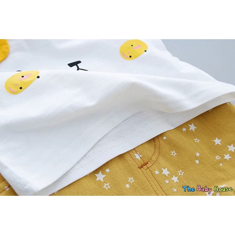 Bộ Quần Áo Cho Bé  𝐅𝐑𝐄𝐄𝐒𝐇𝐈𝐏 Bộ Quần Áo Gấu Bông Trẻ Em Phong Cách Hàn Quốc Dễ Thương Cho Bé Từ 1-4 Tuổi