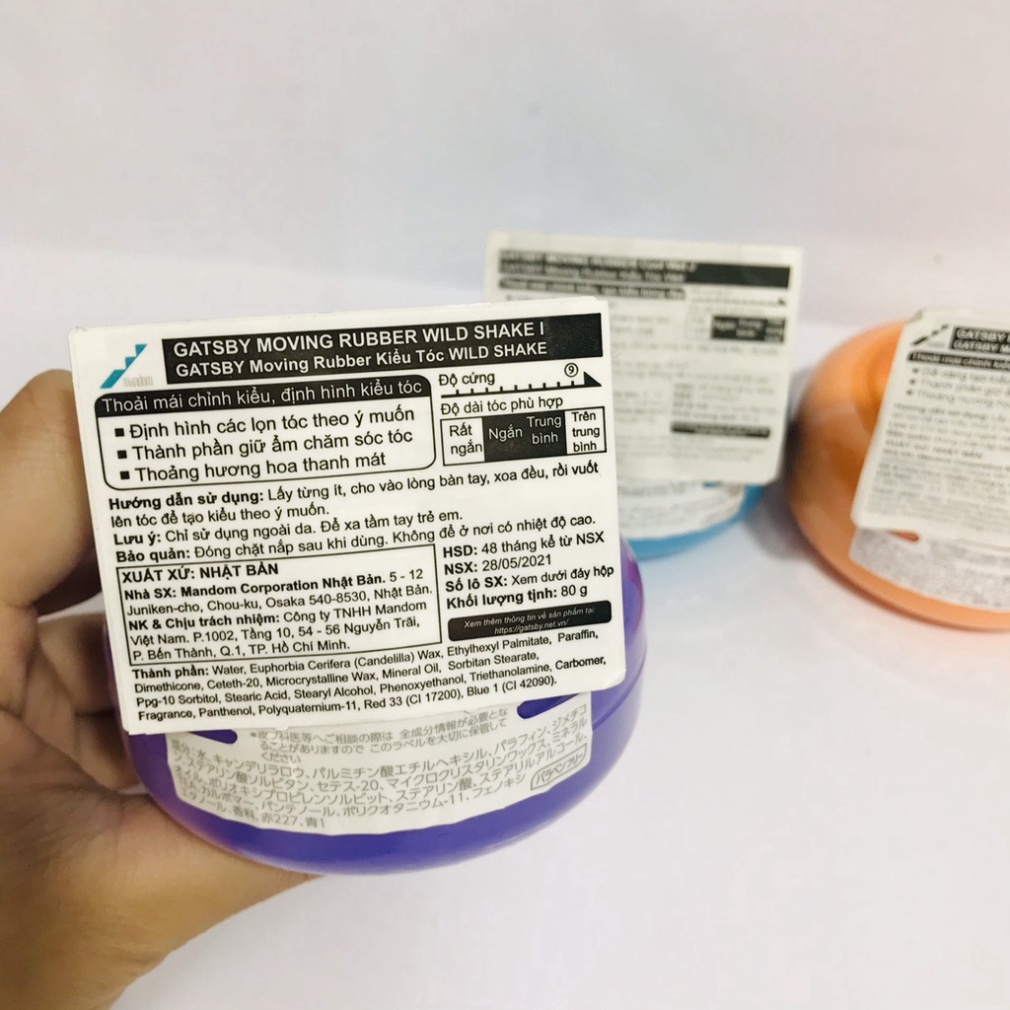 Sáp vuốt tóc GASTBY 80g ( Hàng nội địa Nhật)