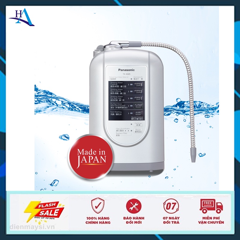 Máy lọc nước ion kiềm Panasonic TK-AS45 3 tấm điện cực (Miễn phí giao tại HCM-ngoài tỉnh liên hệ shop)