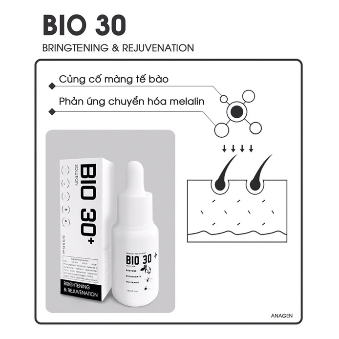 Serum chống lão hoá, làm sáng mịn đều màu da, phục hồi da BIO FD&C Bio 30 10ml