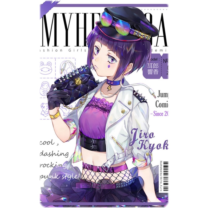 Ảnh card bo góc in hình BOKU NO HERO ACADEMIA ver TẠP CHÍ - Học Viện Anh Hùng thẻ bo viền 5*8cm