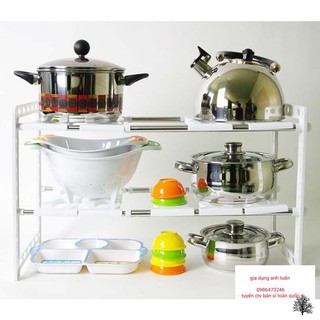 KỆ ĐỂ XOONG NỒI GẦM BỒN RỬA [ [ giá rẻ ] ]
