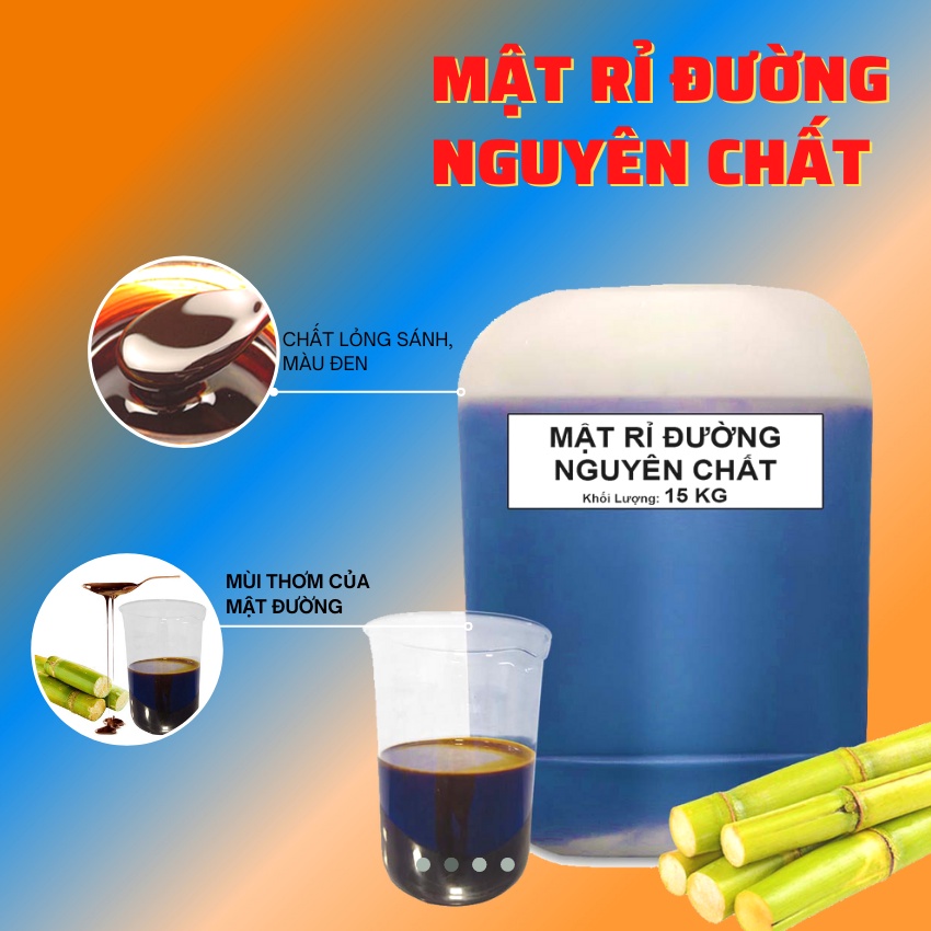 MẬT RỈ ĐƯỜNG Nguyên Chất: Nuôi Cấy Vi Sinh, Ủ Phân Bón, Lên Men Thức Ăn Cho Vật Nuôi, Cử Lý Nước