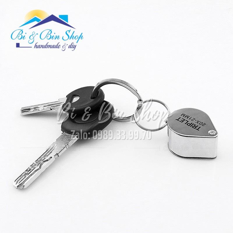 Kính Lúp 🔍 Soi 💎, Hạt Xoàn, Đá, Pha Lê x10 x20 x30 Nhỏ Gọn Tiện Dụng Dùng Cho Thợ Kim Hoàn Làm Trang Sức