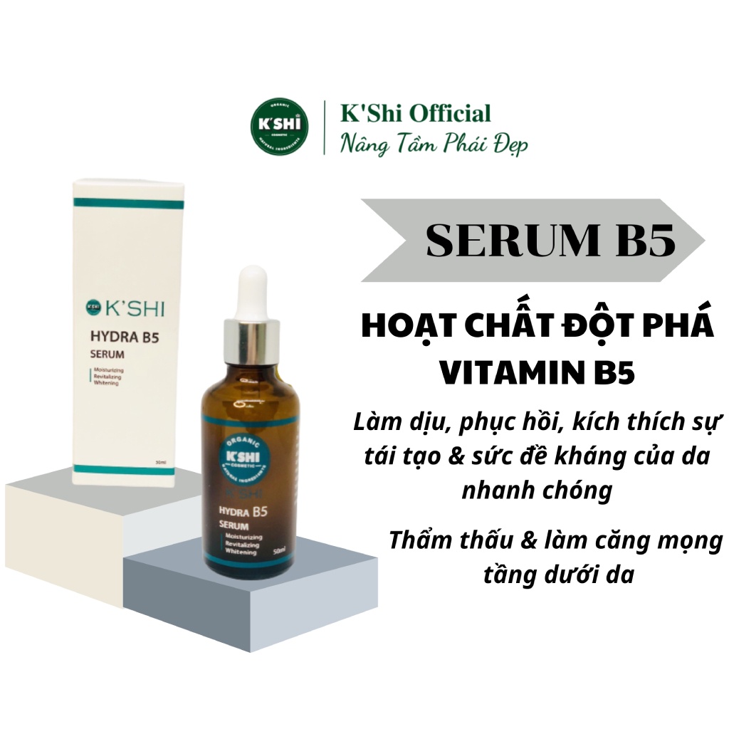 Tinh Chất Cấp Ẩm Dưỡng Trắng B5, Bổ Sung Collagen Chống Nhăn, Phục Hồi Tái Tạo Cấu Trúc Da Hydra B5 Serum 50ml