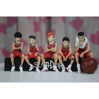 Mô hình nhân vật bóng rổ Slam Dunk - Full combo 5 nhân vật Slam Dunk 8cm
