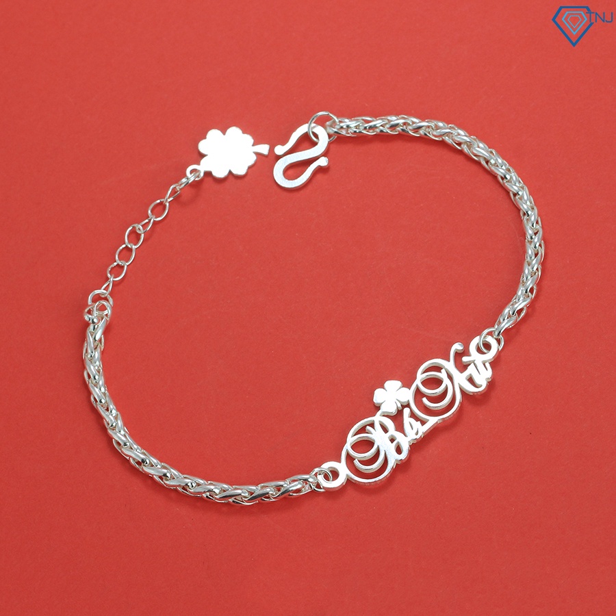 Lắc bạc cho bé trai, bé gái khắc tên theo yêu cầu LTT0088 - Trang Sức TNJ