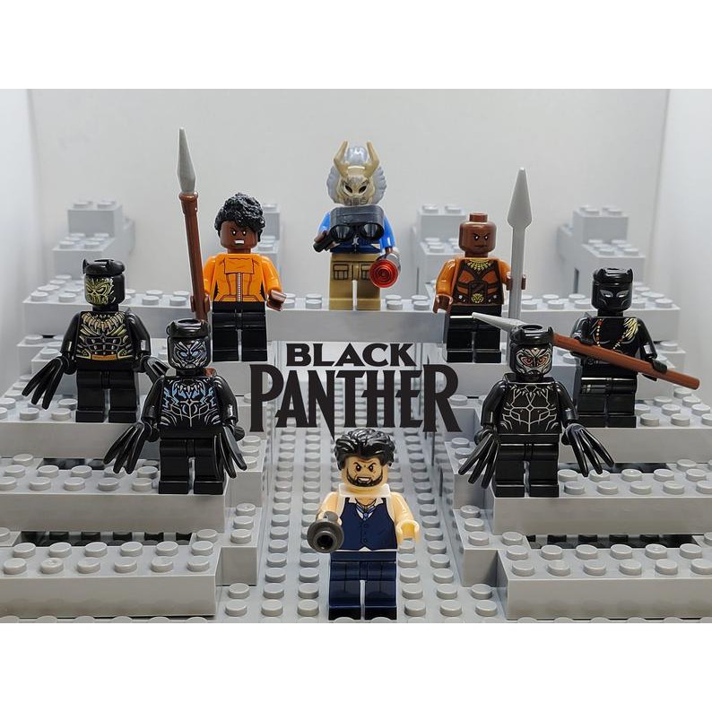 Non Lego Super Hero Đồ Chơi Lắp Ráp Mô Hình Minifigure Siêu Anh Hùng Marvels DC Black Panther Shuri Okoye X0184