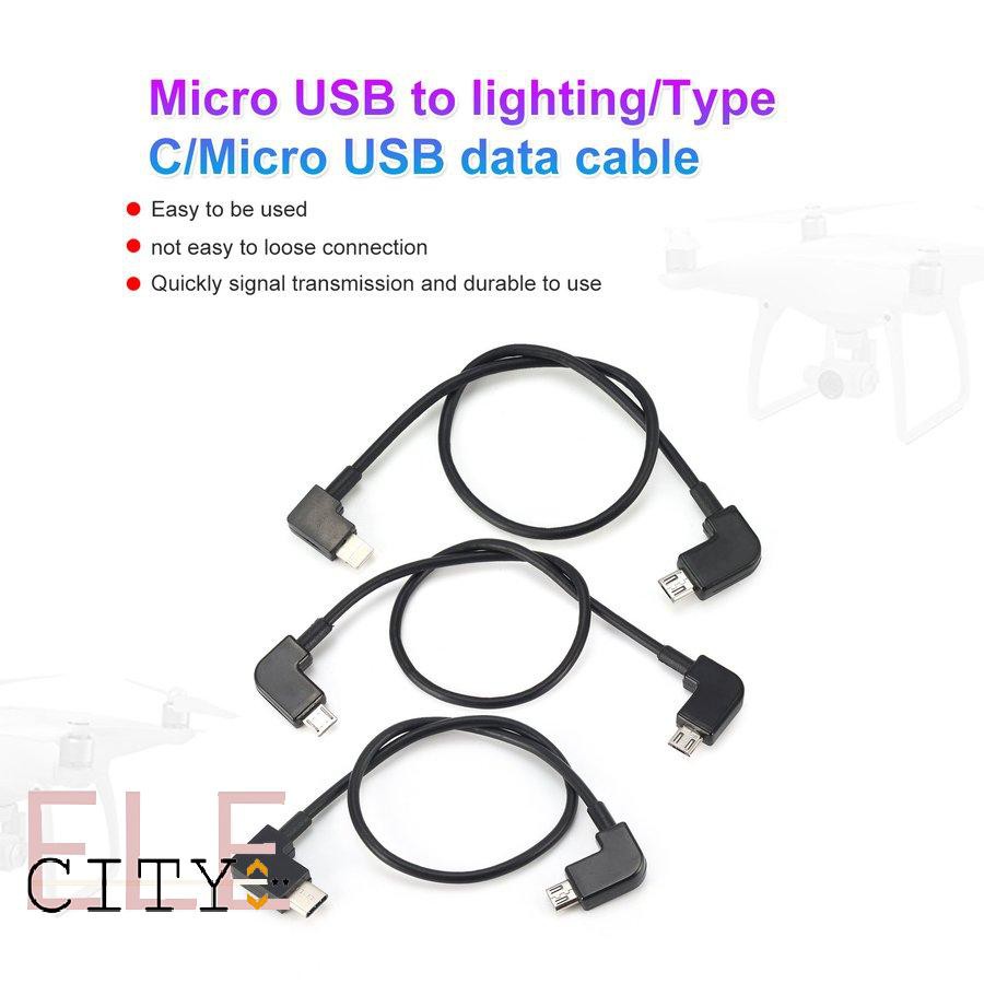 20ele Micro Usb To Lighting / Type C / Micro Usb Cho Dji Spark Mavic Control