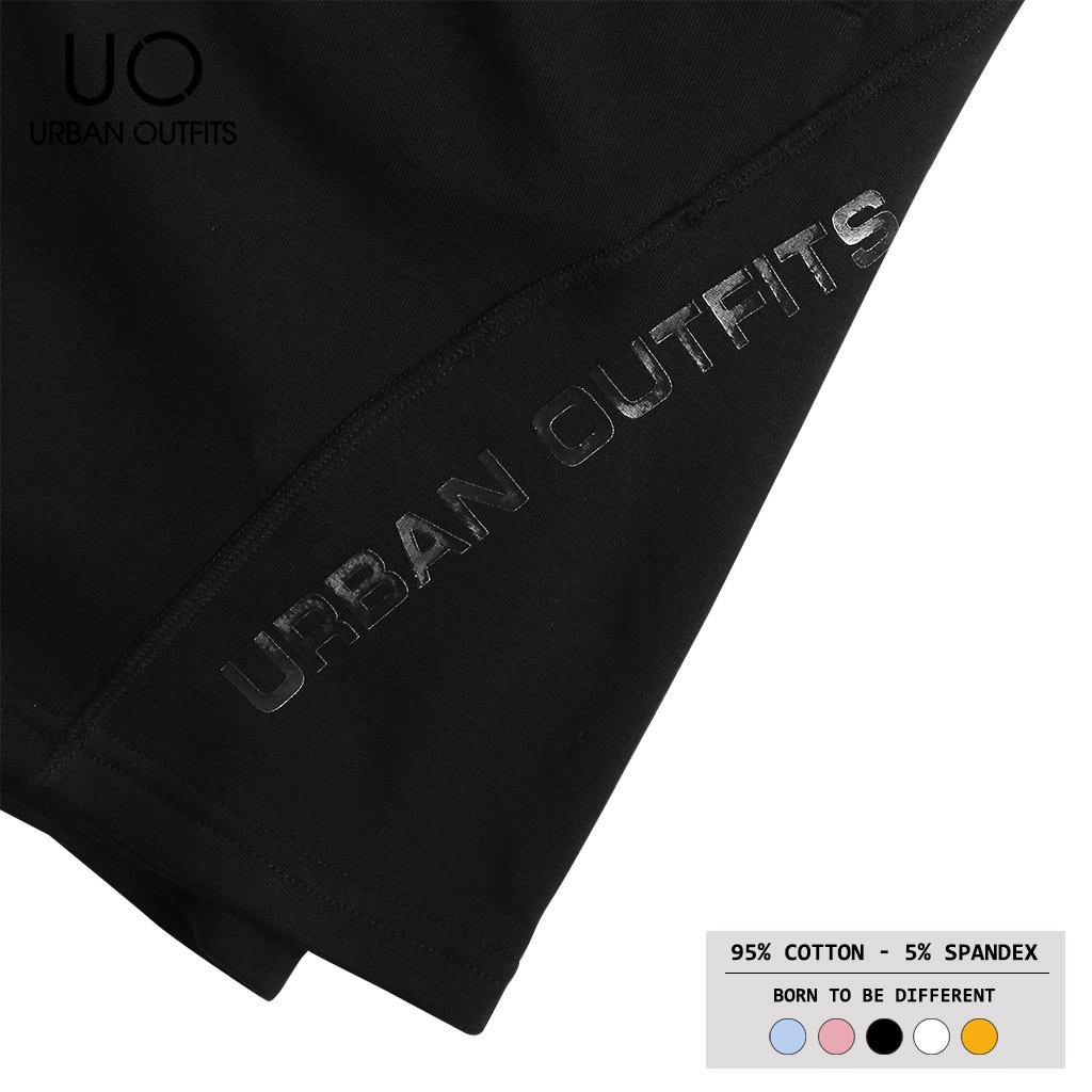 Quần Short Nam Nữ Lưng Thun URBAN OUTFITS In Sườn Xéo QSR02 Ống Suông Hàn Quốc Cotton Nỉ | BigBuy360 - bigbuy360.vn