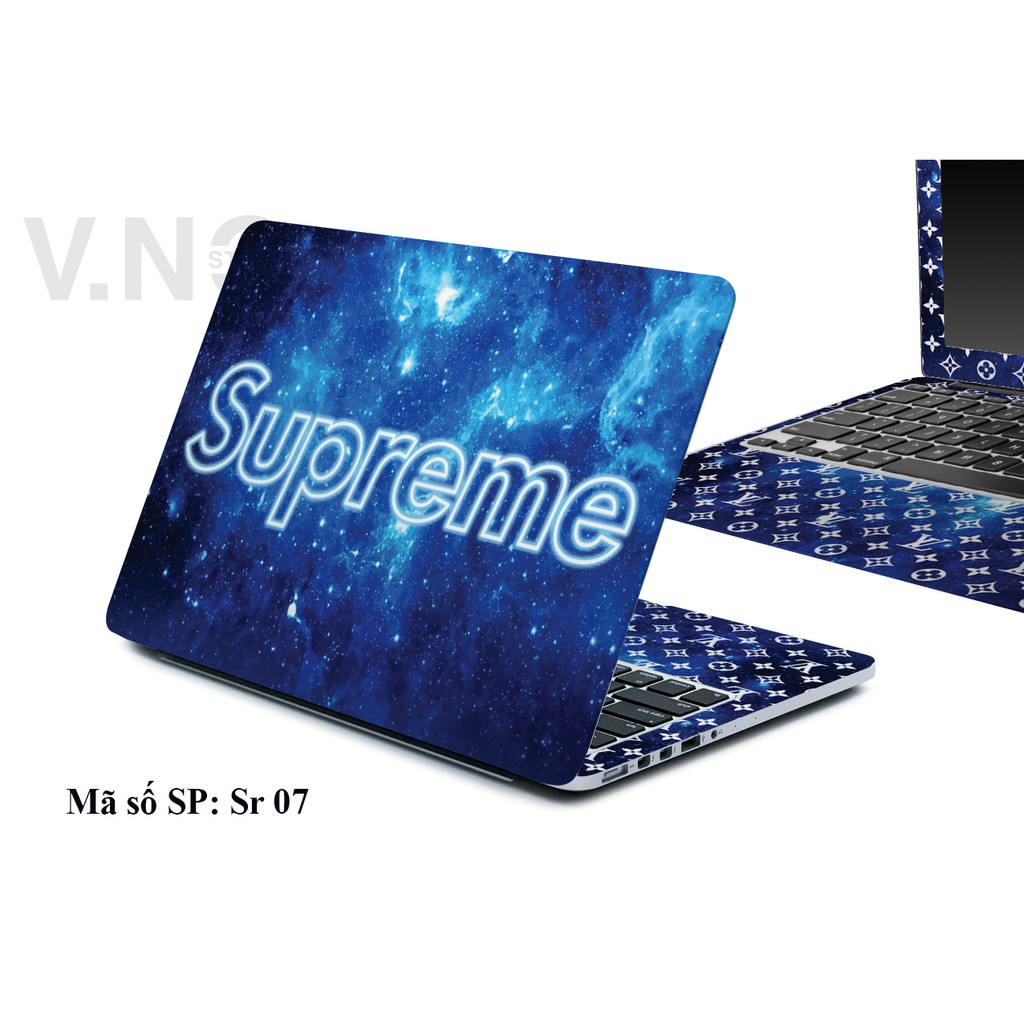 Skin dán laptop - Ipad V.NO SKIN SUPREME LV các dòng máy dell/acer/asus/lenovo/hp. . .