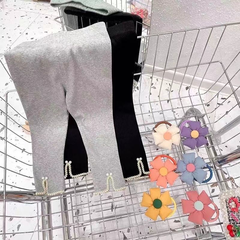 Quần Legging Ôm Dáng Co Giãn Thoải Mái Thời Trang Xuân Thu 2023 Mới Cho Bé Gái