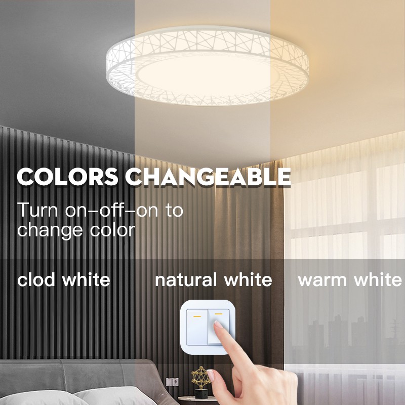 CHUANGYANG Đèn led gắn trần 3 màu sắc có thể thay đổi công suất 30w 50w 70w siêu sáng