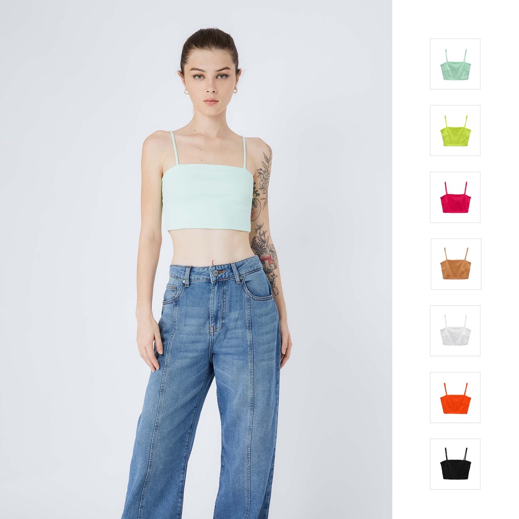 Áo Croptop Nữ Basic Tube String , Chất Vải Borip Thun Thoải Mái , WC000097 ,SOMEHOW