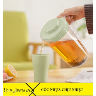 Combo 5 cốc nhựa độ bền cao chịu nhiệt tốt màu sắc đa dạng giao ngẫu nhiên