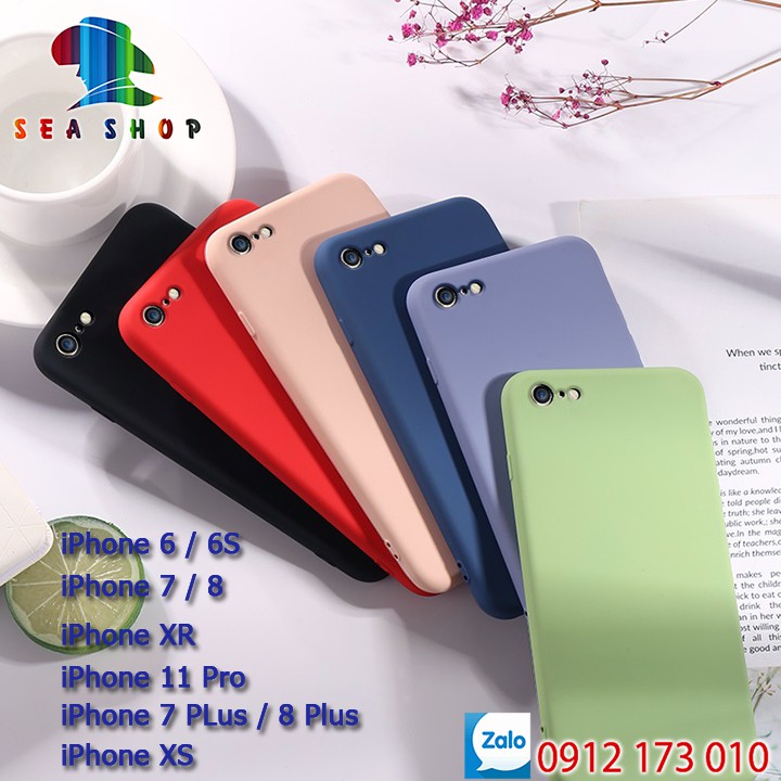 [ĐẦY ĐỦ MÀU SẮC] Ốp lưng -- CHỐNG BẨN -- NHỰA DẺO iPhone 6Ss - iPhone 7 - iPhone 8 - iPhone XS - XR - iP 11 Pro