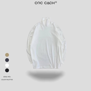 Áo nỉ nam nữ cổ lọ basic AD8210 by COCCACH
