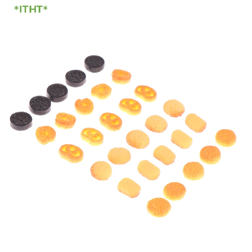 Bộ 10 Mô Hình Bánh Quy Trang Trí Nhà Búp Bê Mới