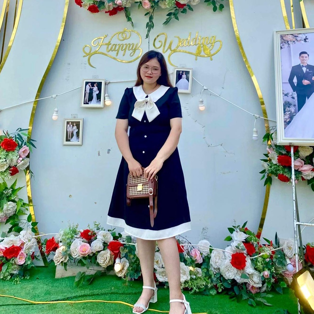 ⚡️𝐌𝐈𝐄̂̃𝐍 𝐏𝐇𝐈́ 𝐒𝐇𝐈𝐏⚡️ĐẦM BIGSIZE DÁNG XÒE PHỐI NƠ NGỰC TRẮNG