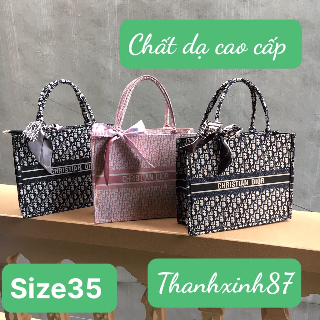 Túi xách nữ thổ cẩm size 35 vừa A4