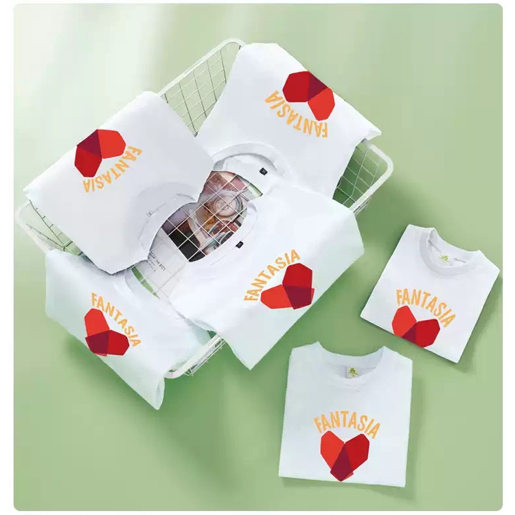 Áo thun gia đình Fantatic trái tim ,chất đẹp