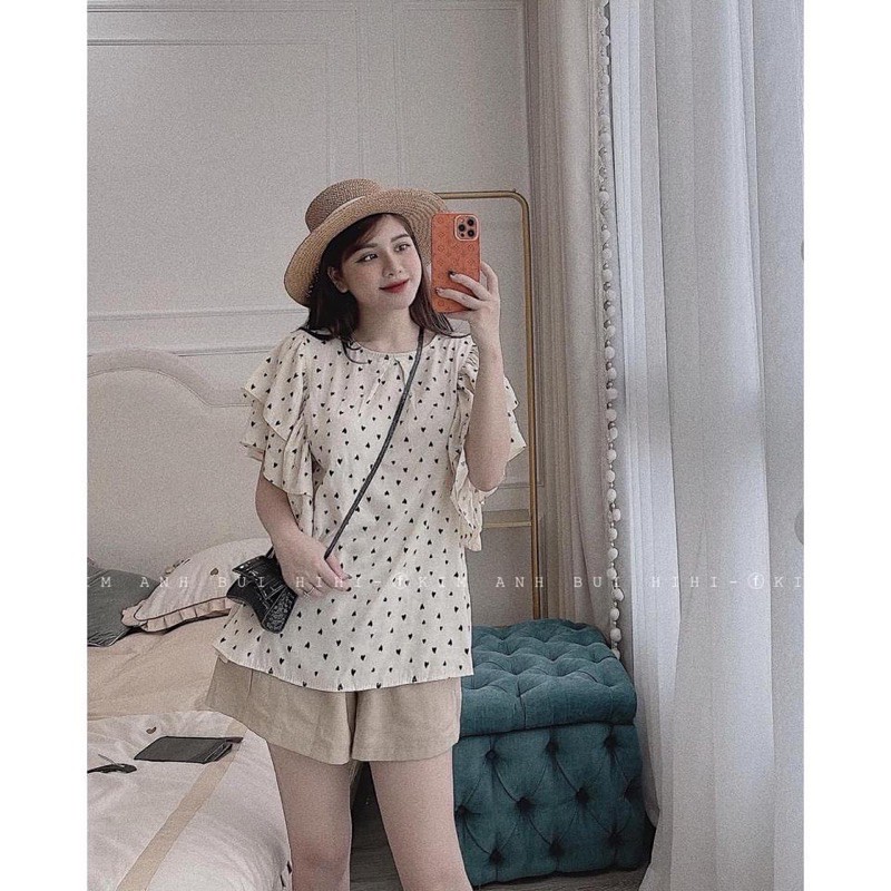 [Hàng Chuẩn] Bộ Cánh Tiên Hoạ Tiết Trái Tim 2 Màu Siêu Cute Có Ảnh Thật Kèm Video | BigBuy360 - bigbuy360.vn