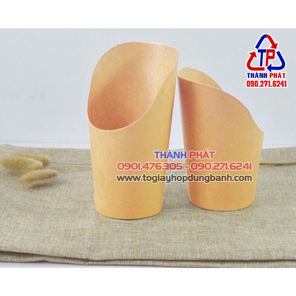 Ly giấy đựng bánh trứng gà non - khoai tây chiên - hogdog - mousse