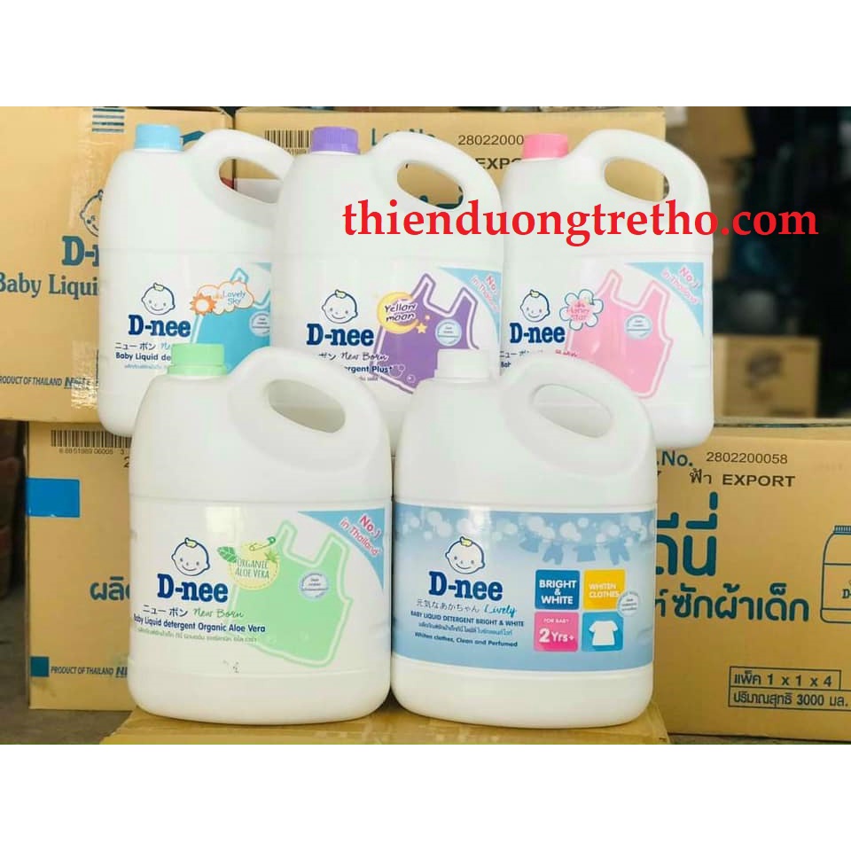 Nước Giặt DNEE Thái Lan 3000ml chính hãng an toàn cho bé từ sơ sinh