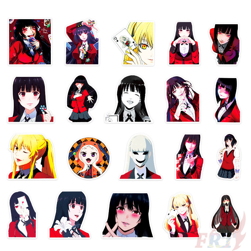 Bộ 50 Hình Dán Nhân Vật Hoạt Hình Nhật Bản Kakegurui - Series 07