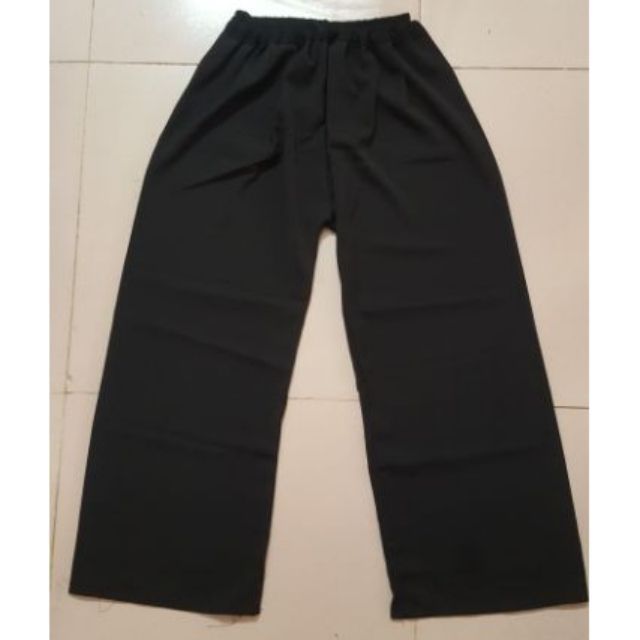 Quần dài đen ống rộng giá rẻ cho bà