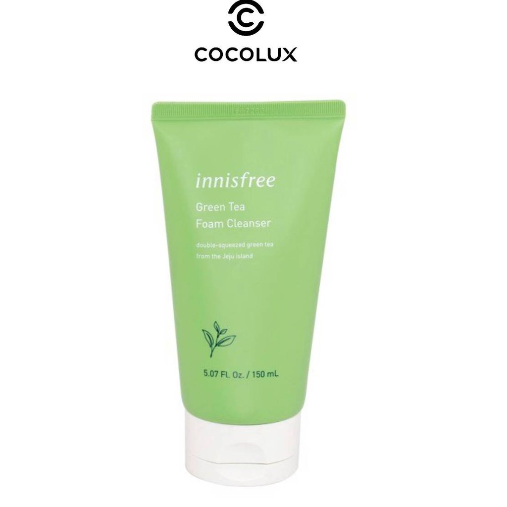 [CoCoLux] Sữa Rửa Mặt Trà Xanh Innisfree Green Tea Cleansing Foam 150ml – Mẫu Mới