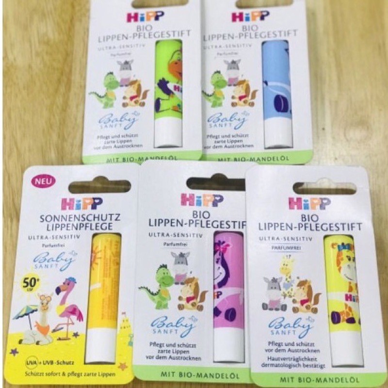 SON DƯỠNG MÔI HỮU CƠ HIPP CHO BÉ 4,8 g ( giao mẫu ngẫu nhiên )