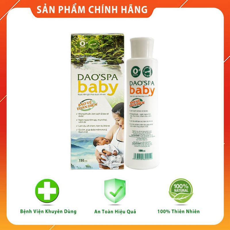 Nước tắm thảo dược trẻ em Dao spa baby (chai 150ml)