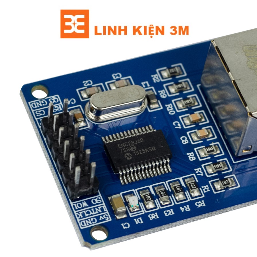 Module Ethernet Chíp ENC28J60 SPI