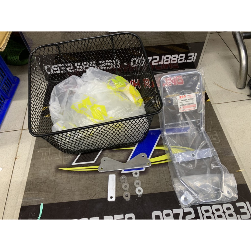 Combo rổ trước kèm pas Satria 2000 - Xipo - RGV