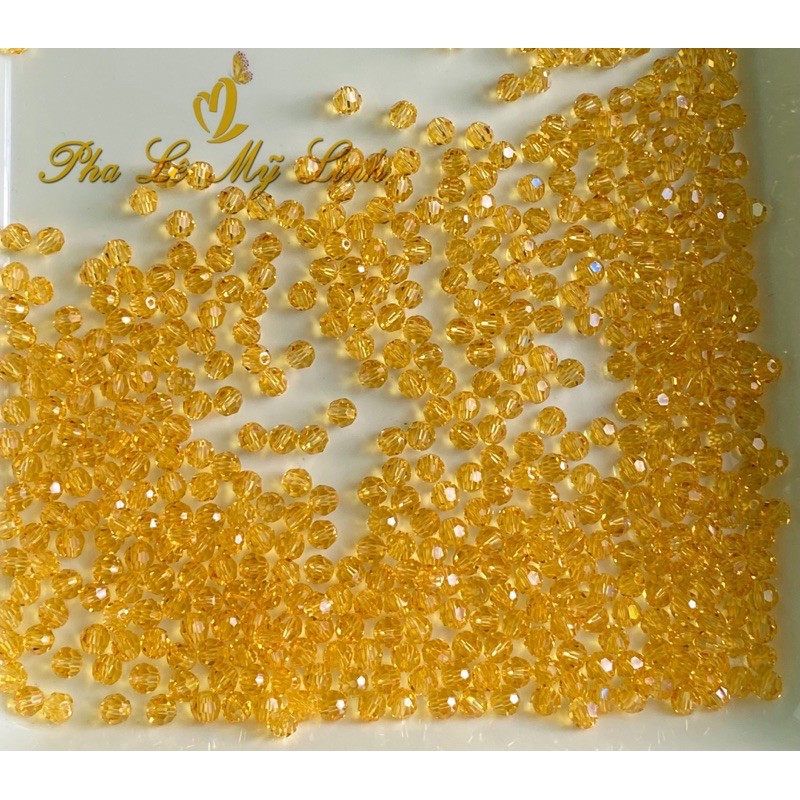 10 viên pha lê Swarovski tròn 4ly