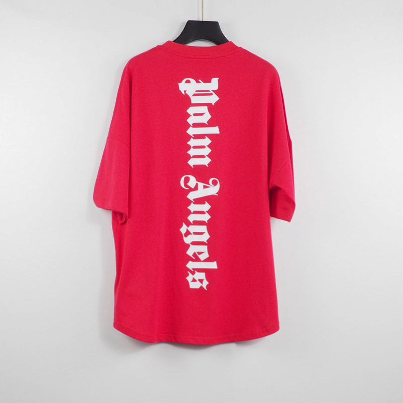 Áo Thun Ngắn Tay In Chữ Palm Angels # 2063