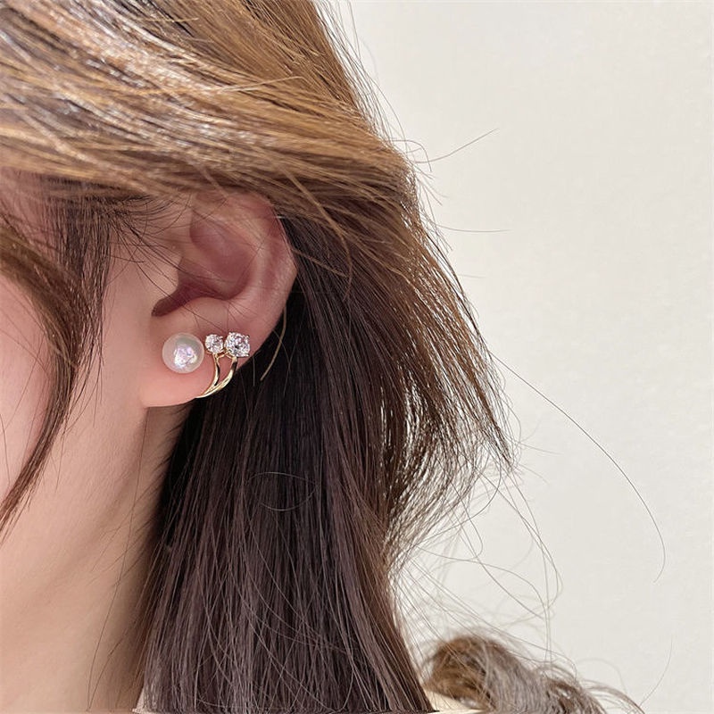 Khuyên Tai Ngọc Trai Hình Nàng Tiên Cá Ji Phong Cách Hàn Quốc Mới Cho Nữ