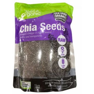 Hạt chia hữu cơ úc absolute 1kg - hàng úc xách tay
