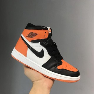 ⚡️Tổng Kho⚡️ Giày thể thao sneaker Jordan 1 đen cam cao cổ nam nữ full box